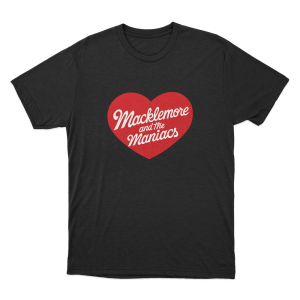 Macklemore And The Maniacs Heart Unisex T Shirt Black