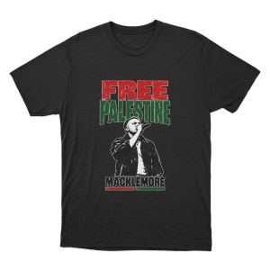 Macklemore Free Palestine Unisex T Shirt Black