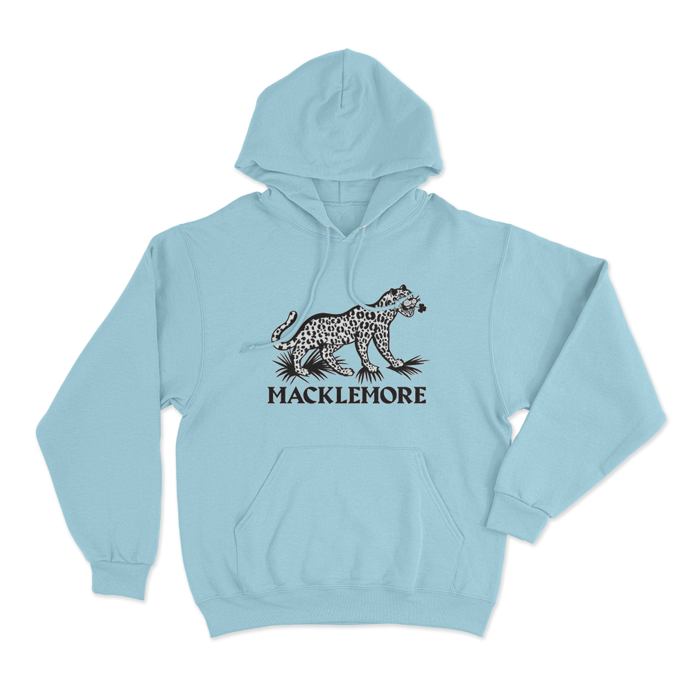 Macklemore Leopard Logo Unisex Hoodie Sky Blue Macklemore Leopard Logo Unisex Hoodie Sky Blue