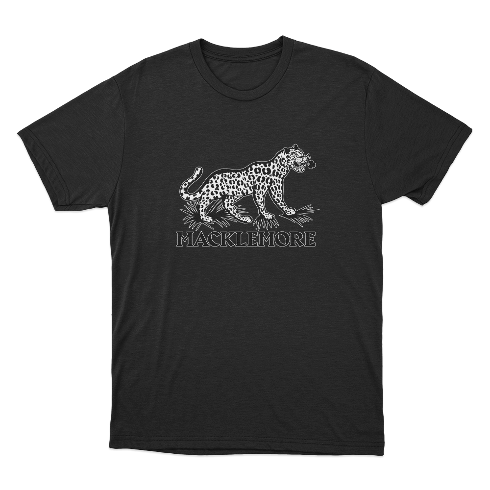 Macklemore Leopard Logo Unisex T Shirt Black Macklemore Leopard Logo Unisex T Shirt Black