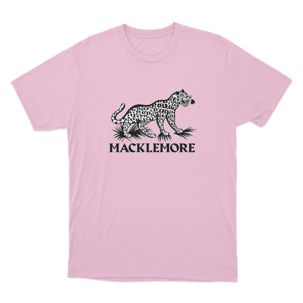 Macklemore Leopard Logo Unisex T Shirt Pink Macklemore Leopard Logo Unisex T Shirt Pink