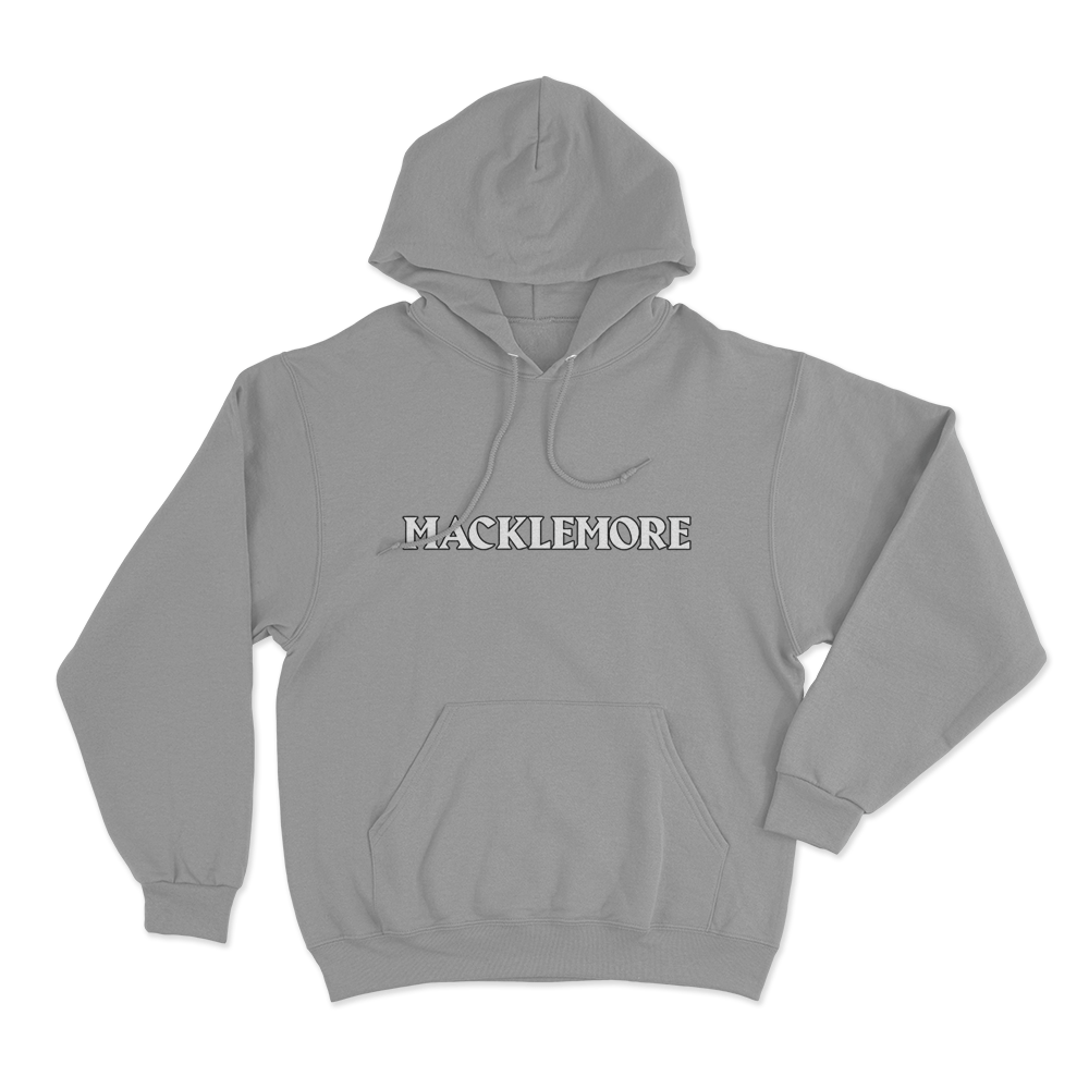 Macklemore Logo Unisex Hoodie Grey Macklemore Logo Unisex Hoodie Grey