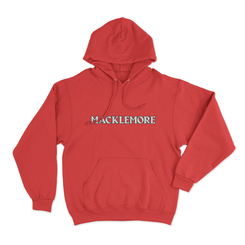 Macklemore Logo Unisex Hoodie Red Macklemore Logo Unisex Hoodie Red