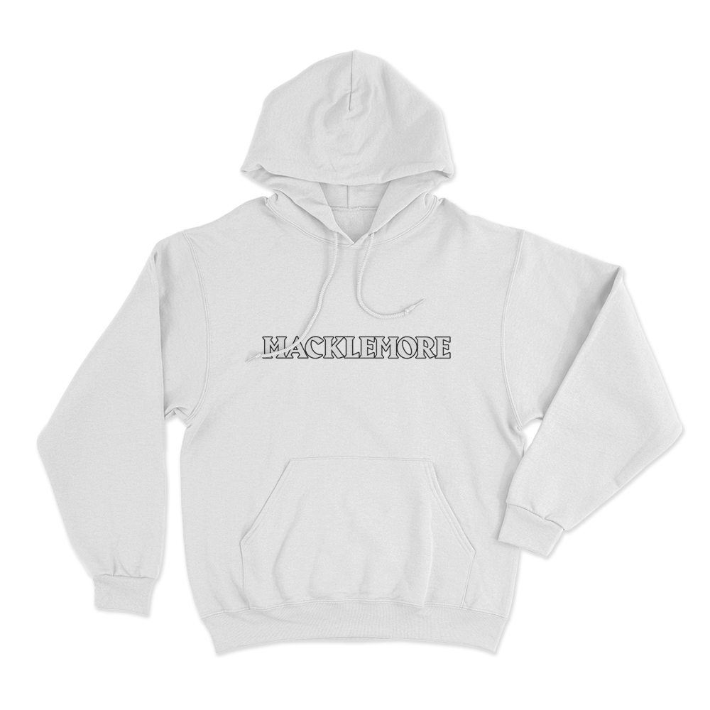 Macklemore Logo Unisex Hoodie White Macklemore Logo Unisex Hoodie White