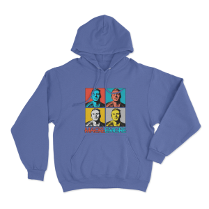 Macklemore Pop Art Portrait Unisex Hoodie Blue