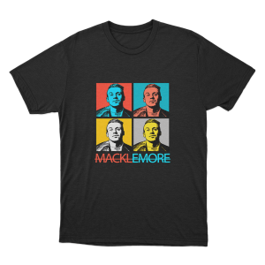 Macklemore Pop Art Portrait Unisex T Shirt Black